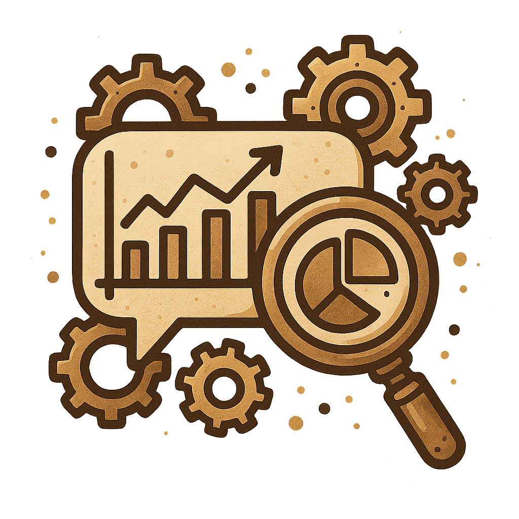 Icône Écoute et analyse social data